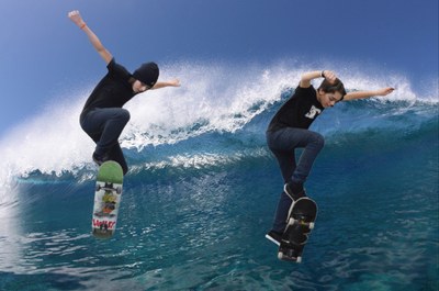 Skate Surf la vague